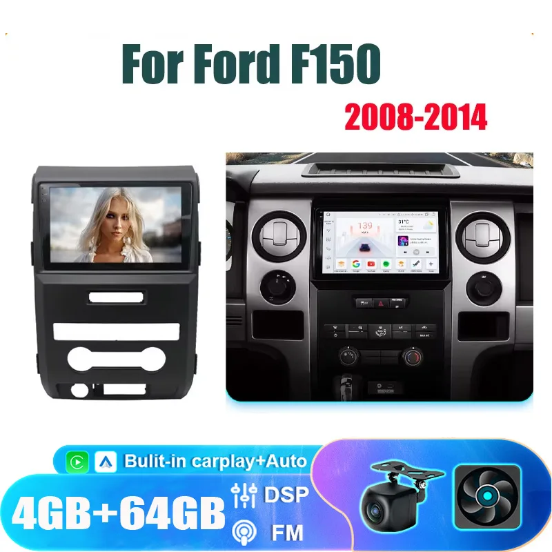 

9“4+64GB Android For Ford F150 2008-2014 Android Car Radio Multimedia Video Player GPS Navigation LTE WIFI DSP