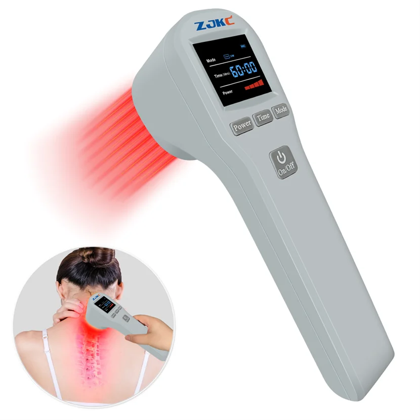 ZJKC Class iv Red Light Cold Laser Therapy 808nm Portable Laser Therapy for Lymphedema Chronic Arthritis for Dogs Veterinarian