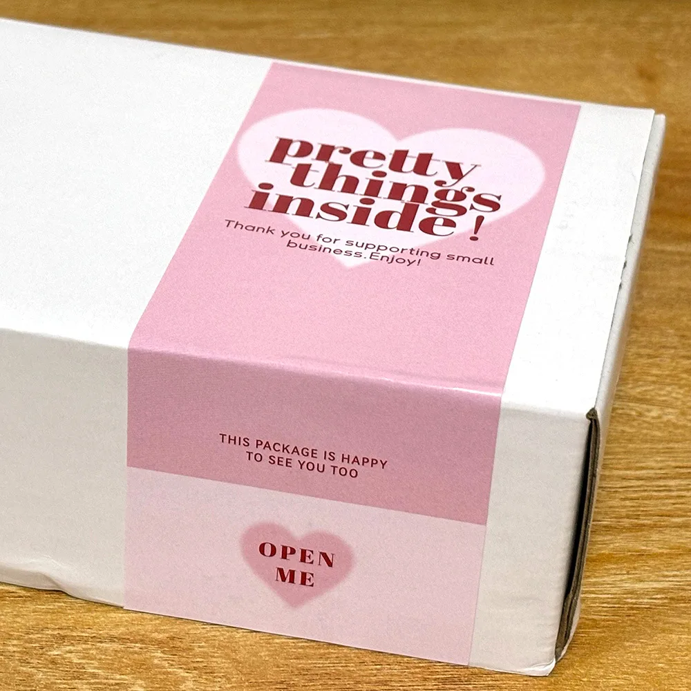 50pcs/pack Creation Pretty Things Inside Sticker For Pacakge Small Business Decor Sticker For Shipping Packing Mailer Seal Label