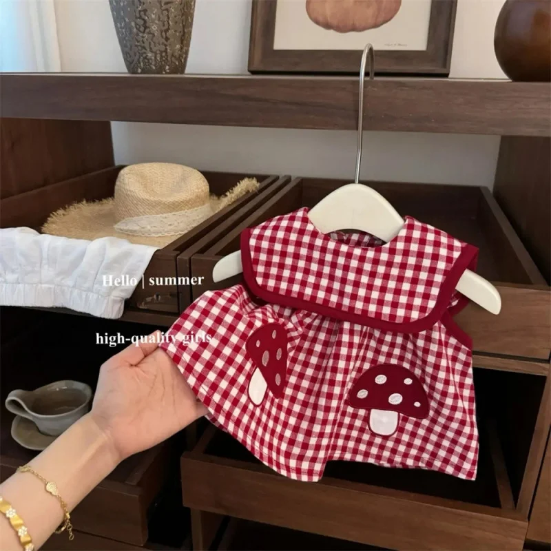 

Magic Forest！Baby Girl Original Little Mushroom Doll Shirt Shorts Cute Stylish Set Trendy