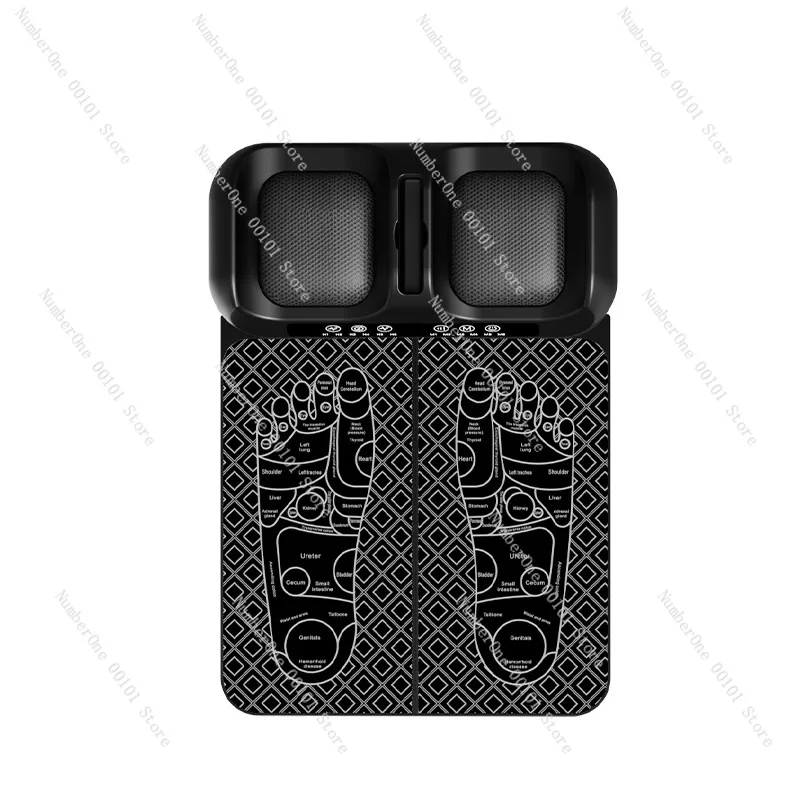 Multifunction Foot Massager with Pulse Kneading, Hot Compress & Dual Light, EMS Stimulation for Home Relaxation Care