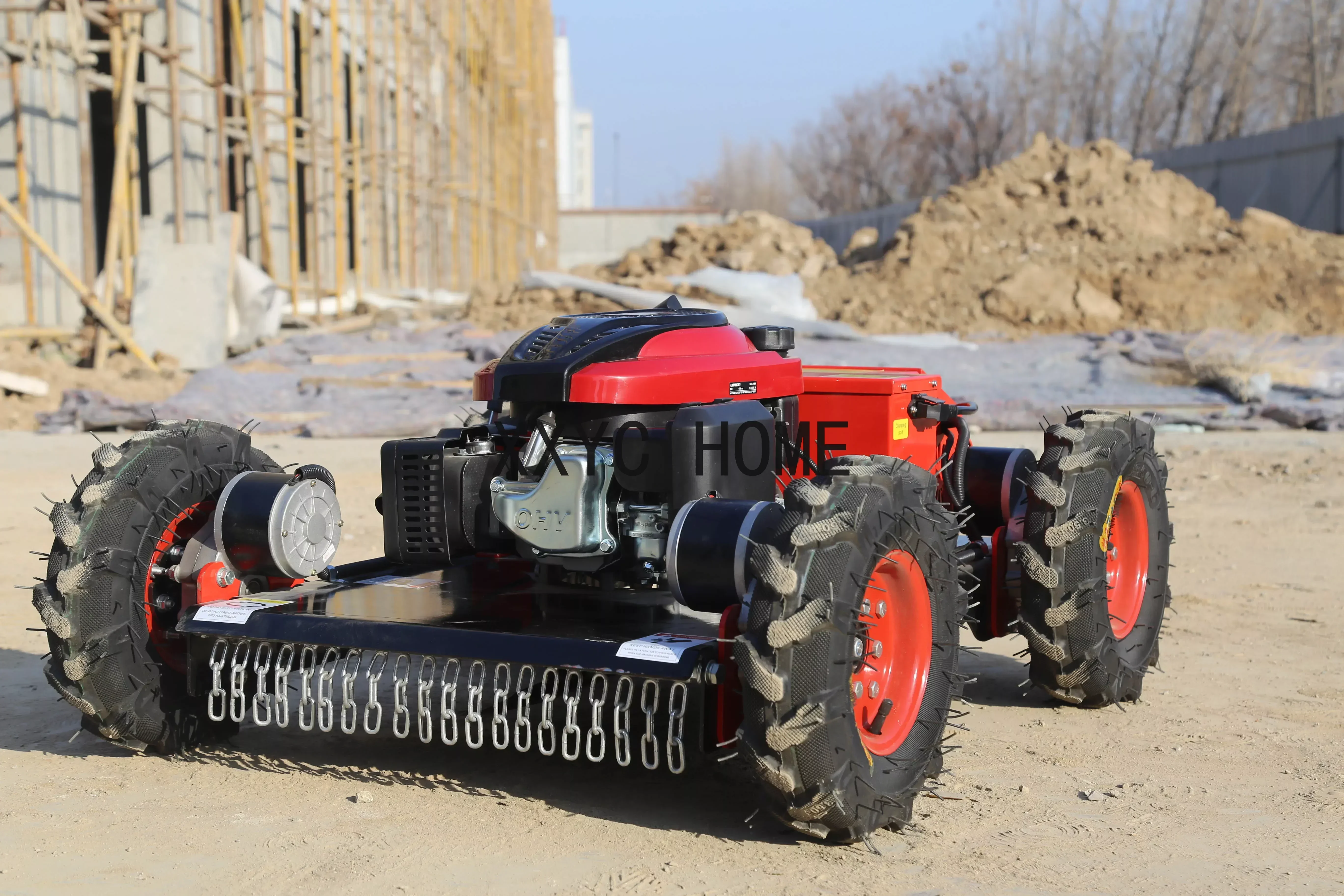 Remote Control Lawn Mower Crawler All Terrain Slope Mowing Grass Cutter Robotic Mowers Machine Tracked Radio Controlled