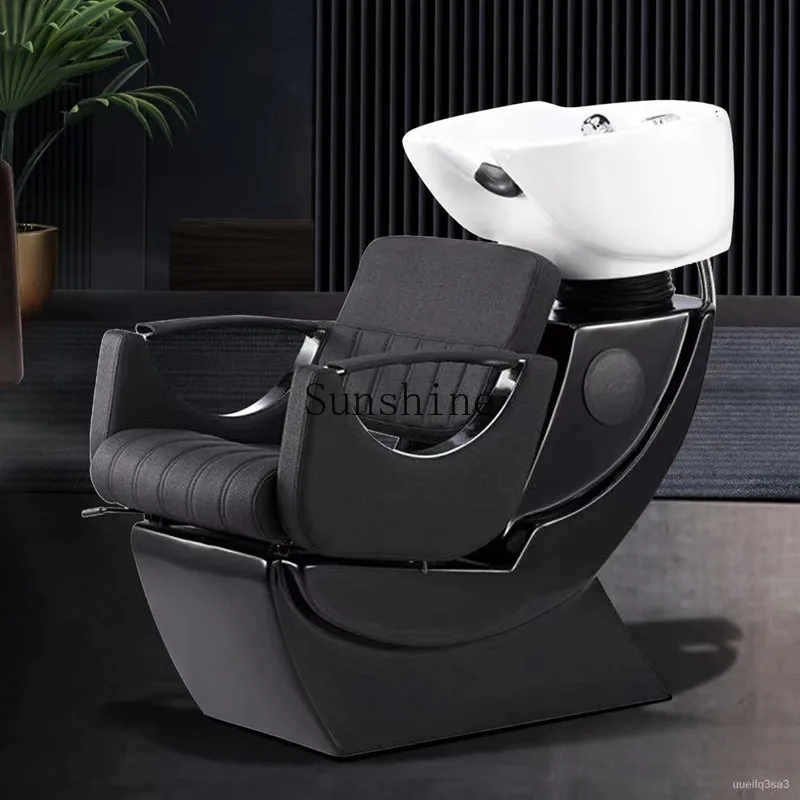 

Shampoo bed barber shop dedicated space saving beauty sitting small flush