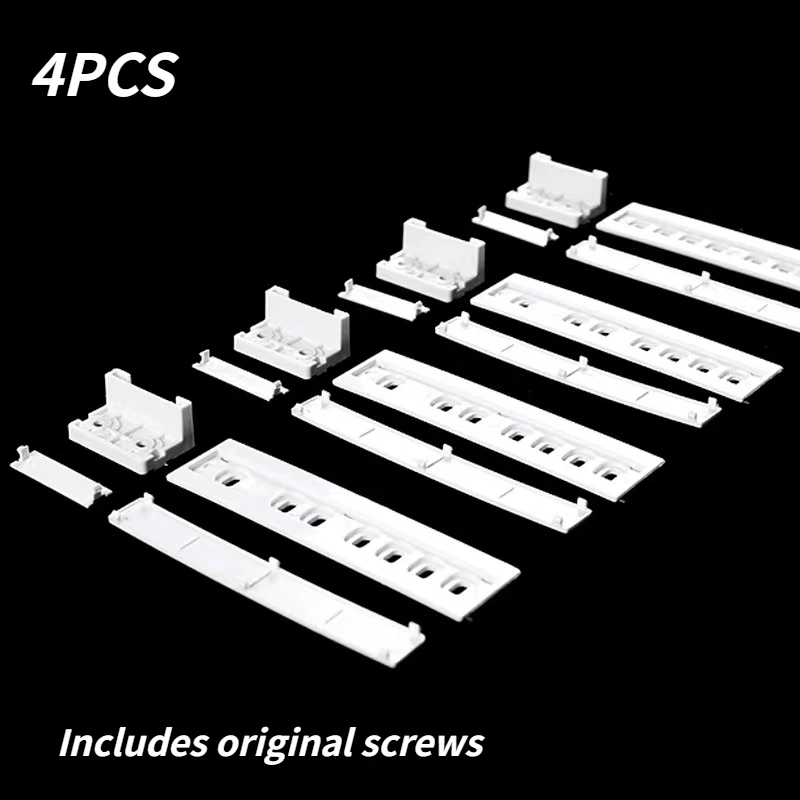 4PCS For Midea/Haier/ Hisense/Beco/Ascoli Asikee built-in refrigerator slides Mobile slides Includes original screws