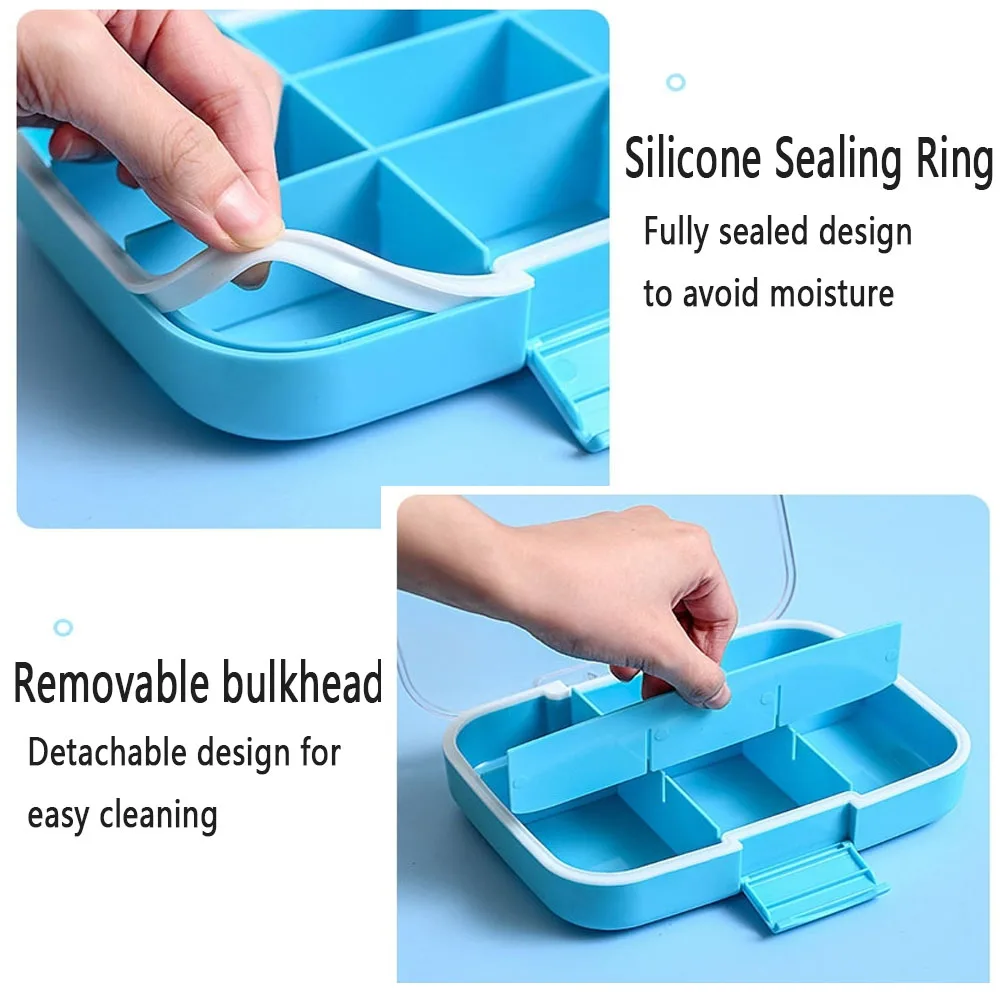 Large Space Pill Box Weekly Monthly 9 Grids Pill Storage Plastic Medicine Pill\'s Box Travel Tablet Dispenser Independent Case