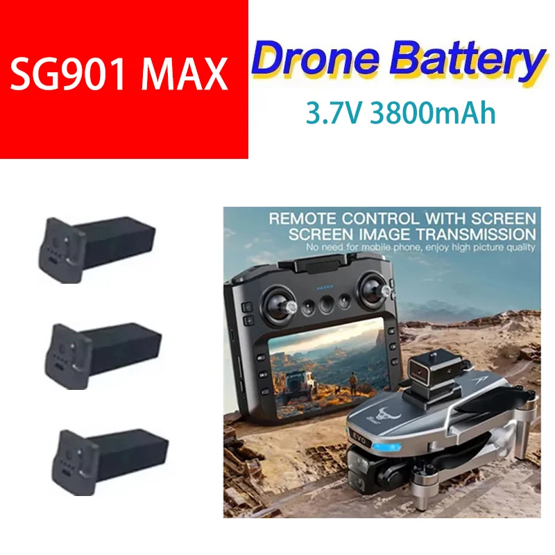 SG901MAX Drone Battery 3.7V 3800Mah For SG901 MAX RC GPS Drone Original Accessories