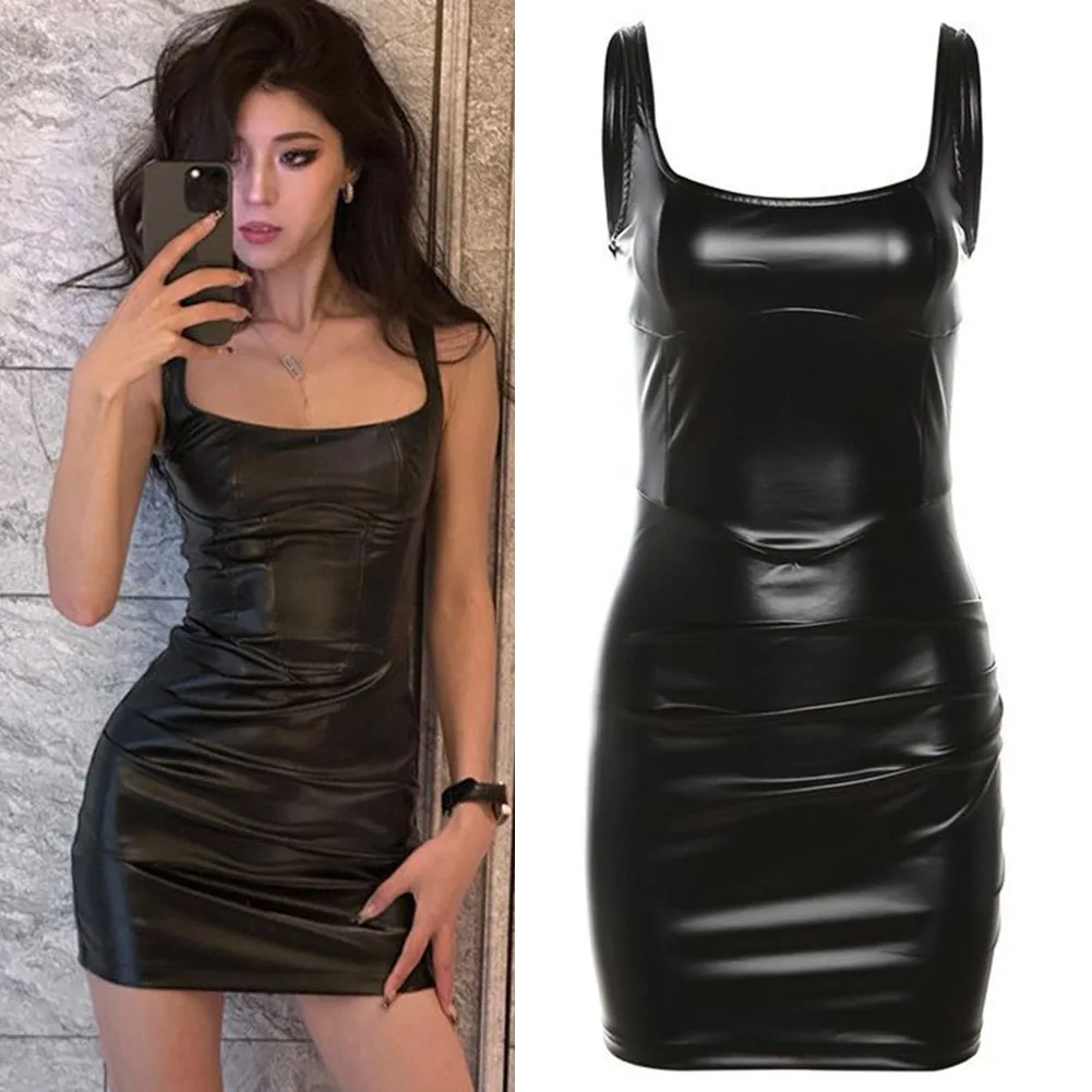 فستان نسائي بطول عادي، تنورة تغطي الورك، ملابس ضيقة بطول عادي، مقاس S-L متوفرة بدون أكمام #5