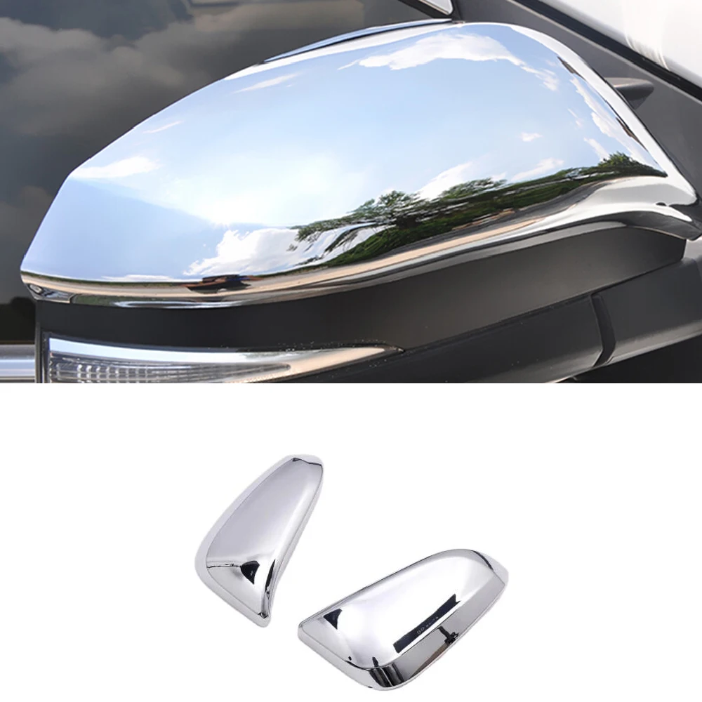 

Car Side Mirror Rear view Mirror Cover Trim Car Chrome decoration Styling sticker Accessories for Toyota Hilux 2015-2019