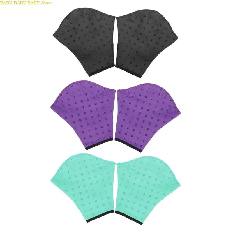 

Q81A Water Aerobics Swimming Gear Swimming Webbed Gloves with Adjustable Design for Children Swim Water Activity Training