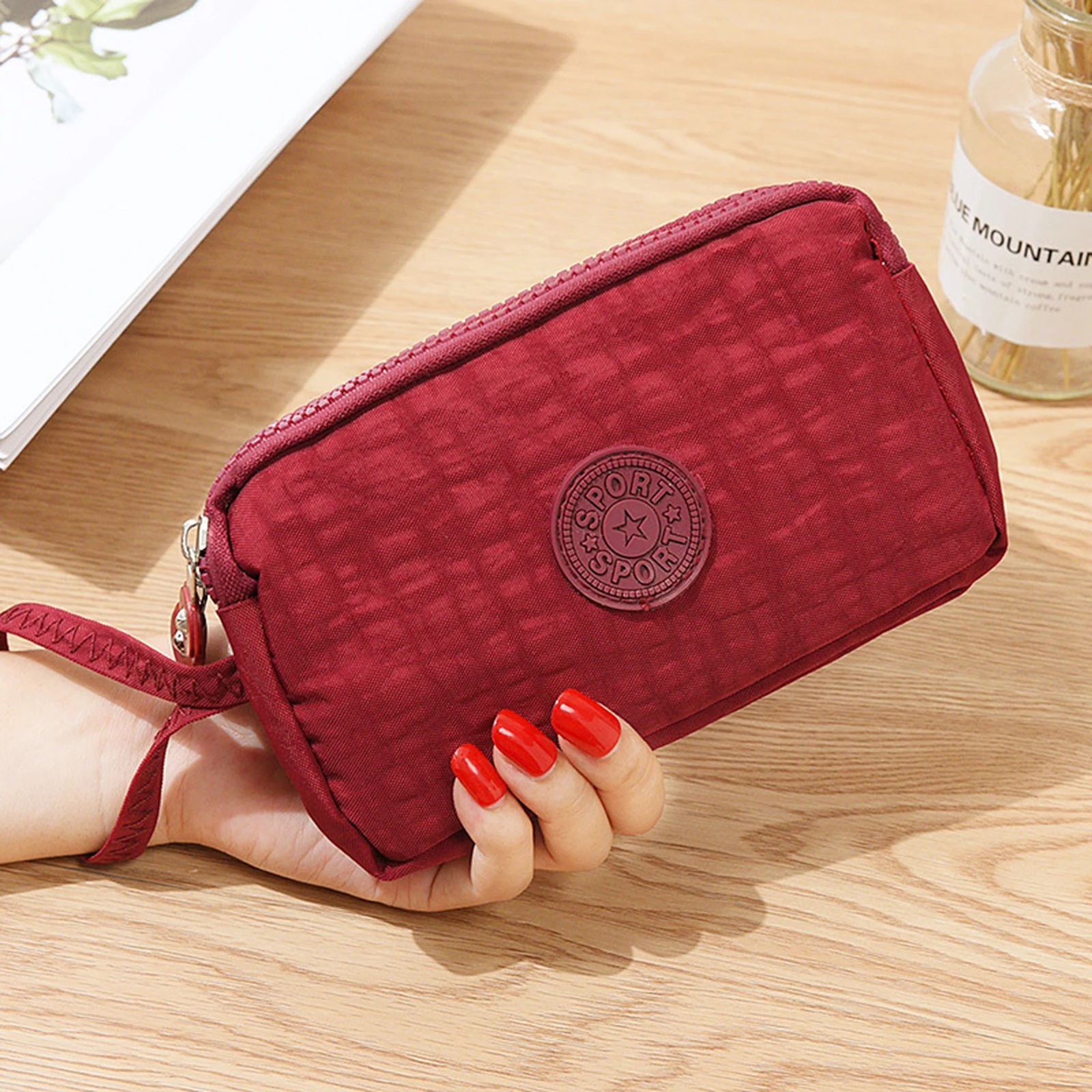 9 Colors Women Wallet Canvas Clutch Coin Phone Card Holder Bag Long Purse Wallet High Quality Handbag ID Holders