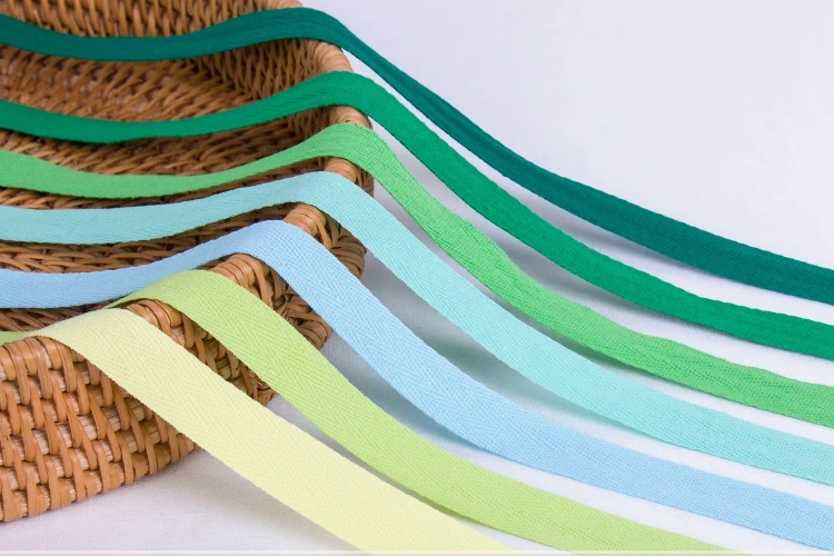 50yard pure cotton herringbone webbing handmade cloth rope cloth belt cloth strip wrapping strip cloth piping accessorie