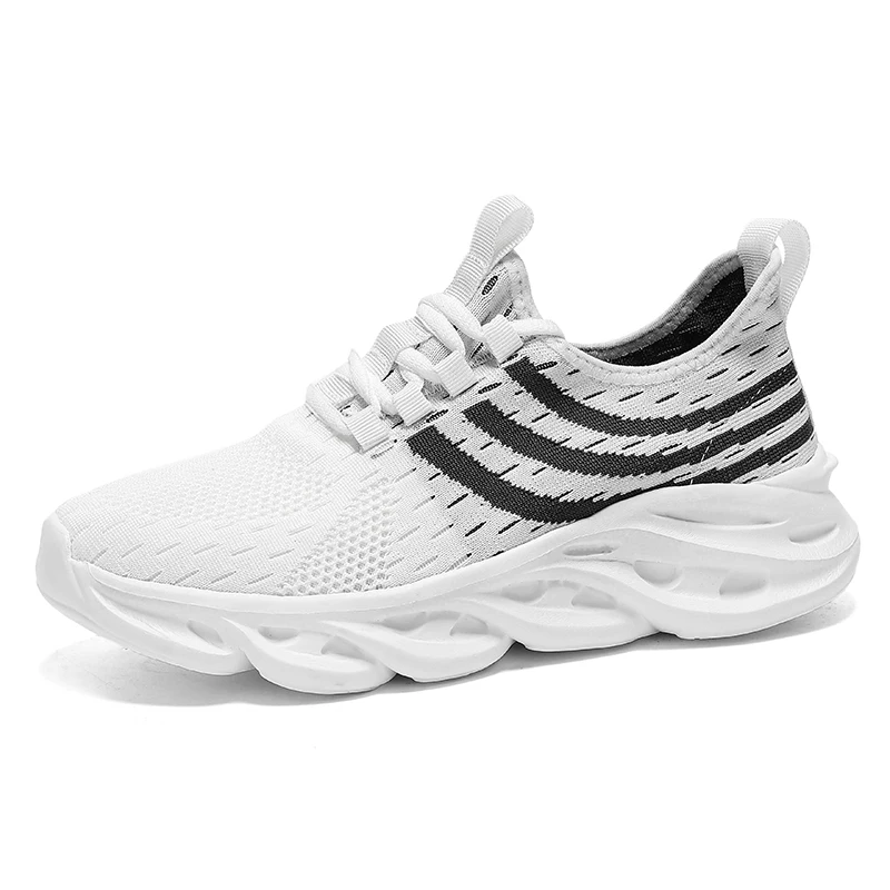 Nieuwe Designer Heren Casual Sneakers Ademende Mesh Oppervlak Lichtgewicht Hardloopschoenen Wandelen Platte Fitness Herenschoenen Grote Maat