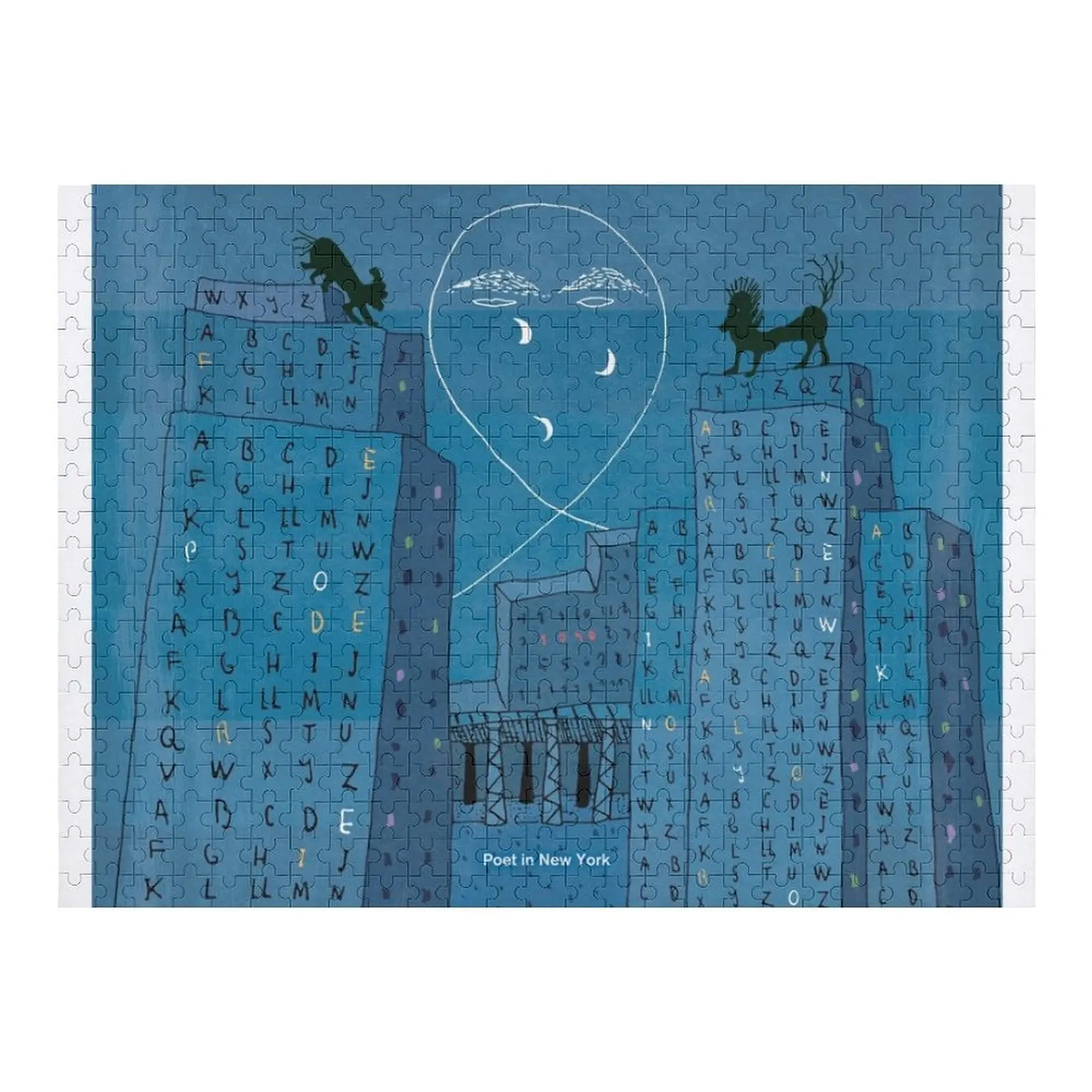 

Poet in New York, Federico García Lorca - Poetry Bookish Gifts Jigsaw Puzzle Scale Motors Iq Puzzle