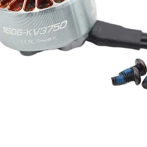 HSKRC 1606 3750KV Brushless Motor 3-4S 21.52A 315.8W, 9N12P 1.5mm Shaft 24AWG 150mm Cable for FPV Racing Drone