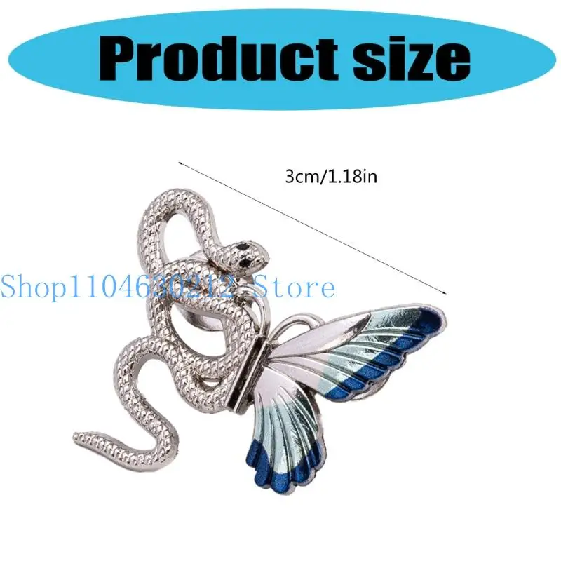 652f 3pcs Diseño mariposa serpiente Aprendizaje cintura Pon ajuste cintura para pantalones jeans sueltos