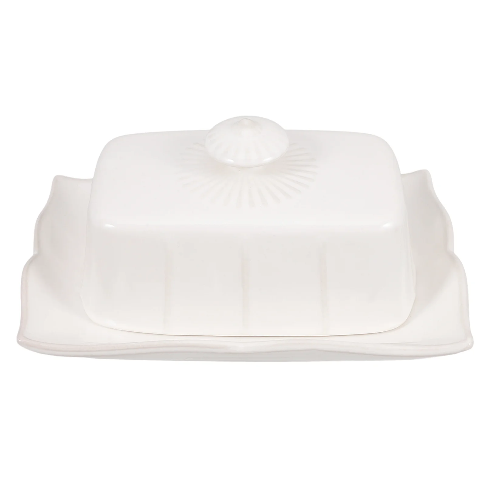 طبق زبدة السيراميك خمر نمط كونترتوب حارس صندوق جيد الختم قابلة لإعادة الاستخدام آمنة مناسبة حجم حاوية الزبدة #2