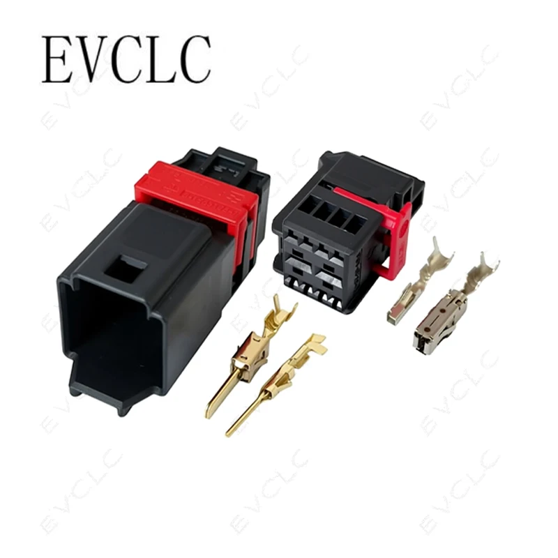 1 Set 10-Pin Car Wiring Harness Connector 1563125-1/1563123-1 for EV Tailgate Automatic Lifting Modification Male Female Plug