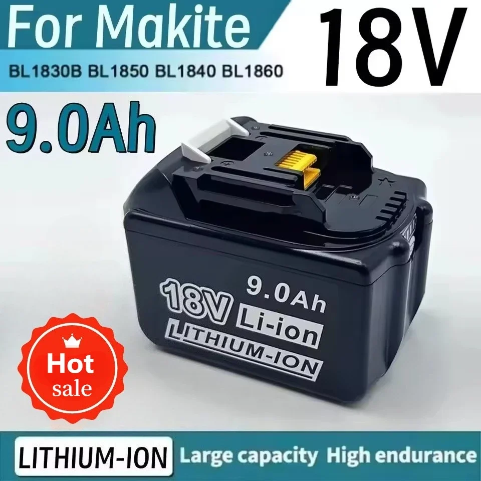 

For Makita Lithium Battery 18V 9.0Ah Large Capacity Universal Original Genuine Electric Wrench, Saw, Brand New Battery Cell
