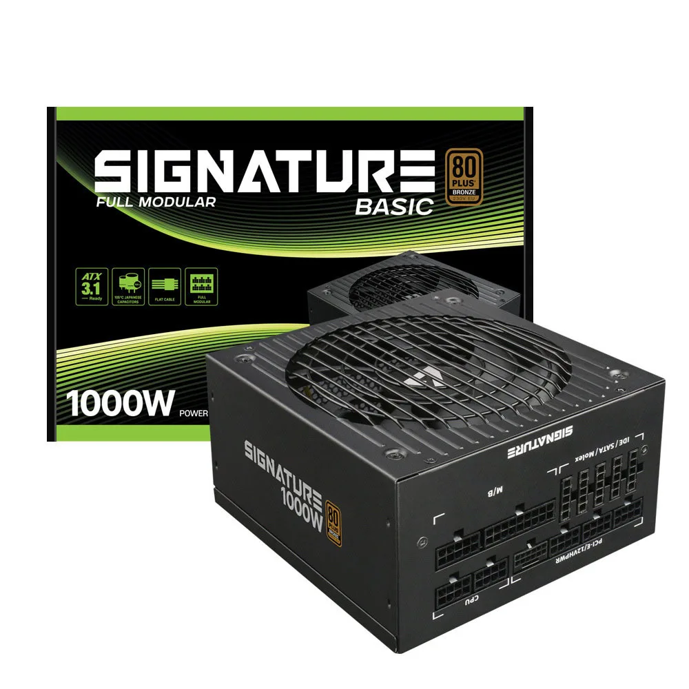 AONE SIGNATURE 1000W 80PLUS BRONCE Modular Completo Básico ATX 3.1 (Negro)
