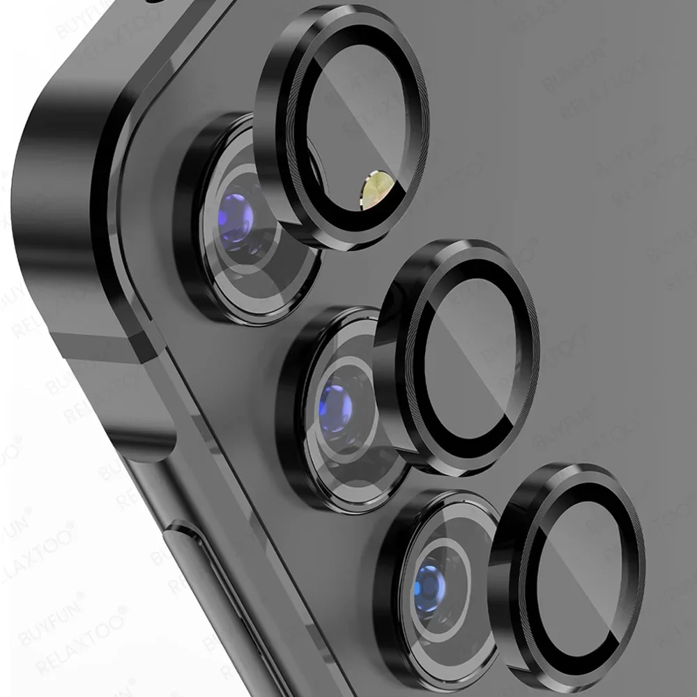 

1 комплект защиты экрана камеры из закаленного стекла 9H, крышка камеры для SamsungGalaxy A56 A36 A26 A16 A06 A55 A35 A25, металлическое кольцо объектива