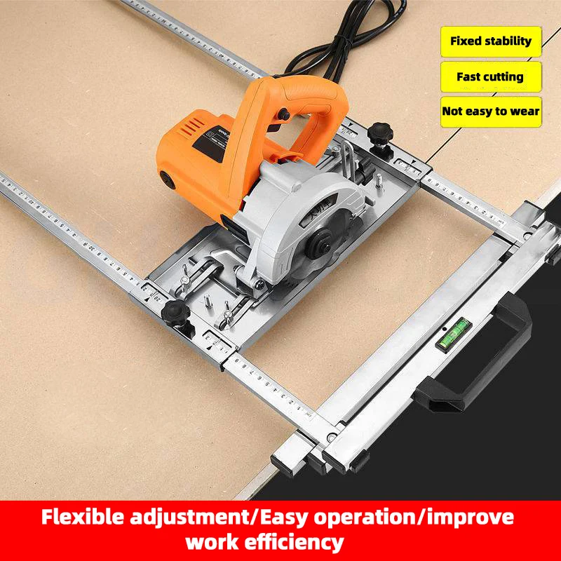 Cutting Machine Edge Guide Positioner Track Saw Square Guide for Circular Saw Cutter and Trimmer Edge Guide Positioning