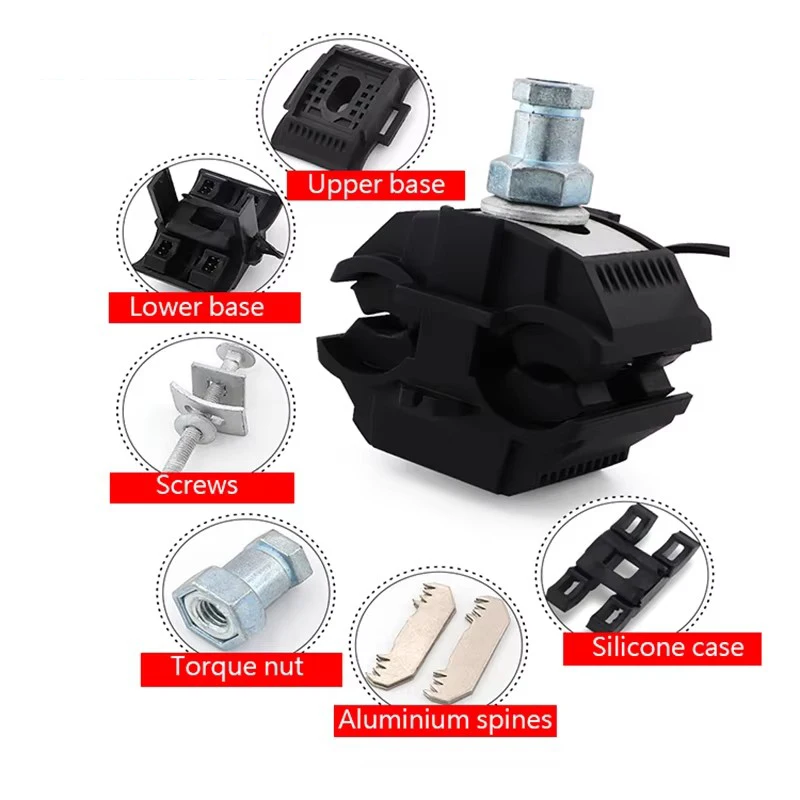 Wire Splitter Connector, Insulated Puncture Clamp, Aluminum Cable Special Branch Wire And Cable Artifacts 25 Square -95 Square
