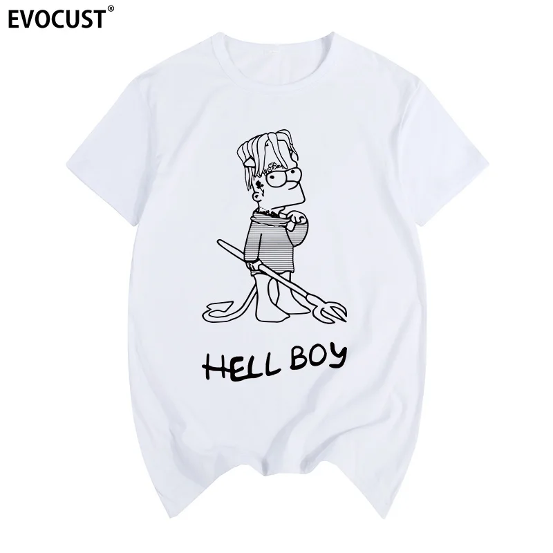 Lil peep Music Man 여름 그래픽 티셔츠 가수 여름 프린트 티셔츠 코튼 남성 티셔츠 New women TEE Funny Fashion