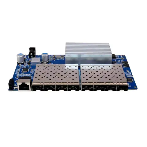 8 *10-gigabit SFP+ ports L3 Managed Network Switch Support DHCP and Dynamic Routing Support VLAN division and port aggregation