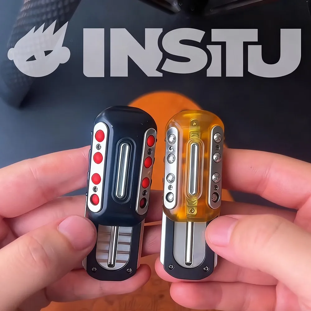 INSITU EDC OUMUAMUA Fidget Slider DIY Push Slider Stress Relief Toy Fidget Toys For Adults Original Designs Composite Toys