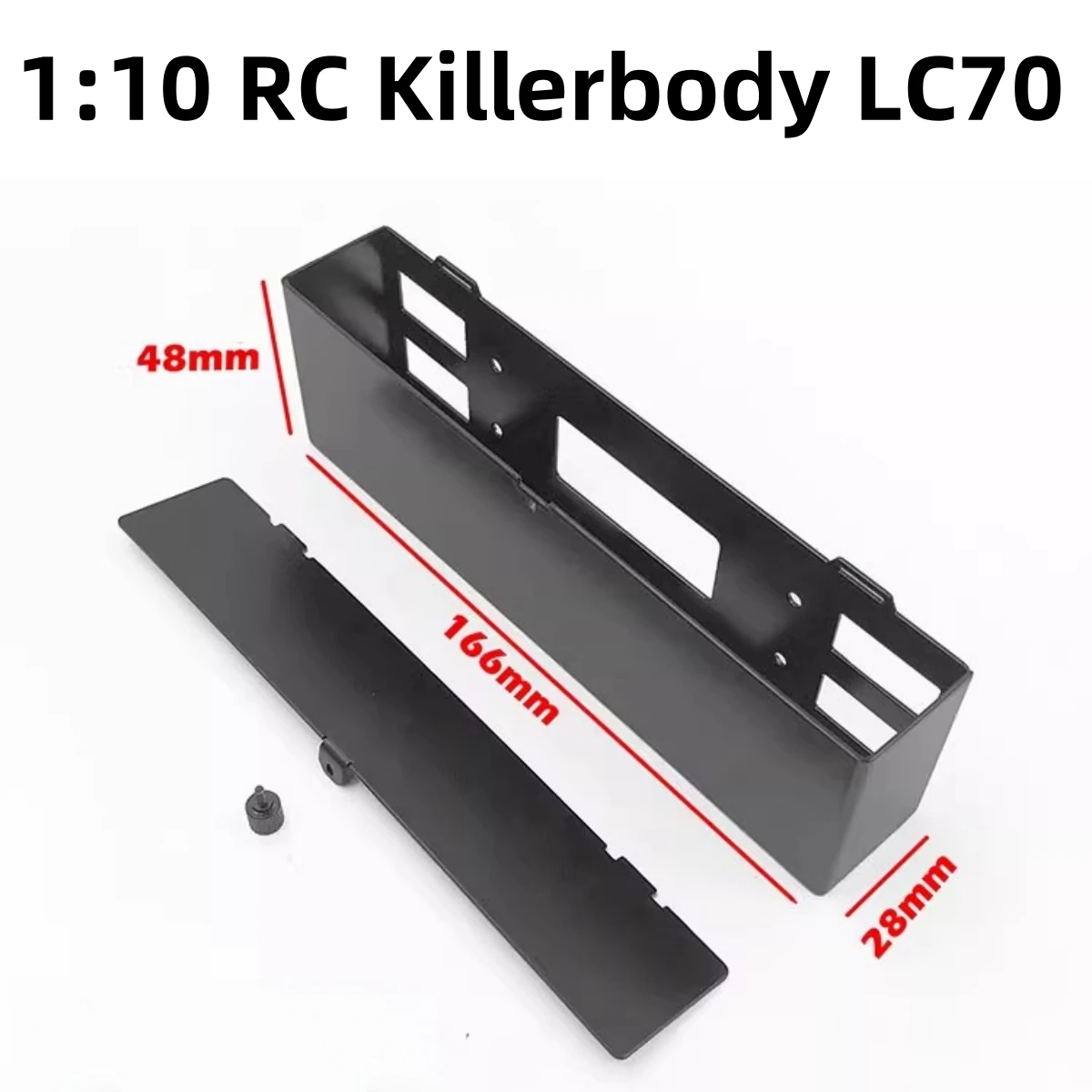 

Металлический аккумуляторный ящик для заднего кровати CChand для радиоуправляемого автомобиля Killerbody LC70 1:10