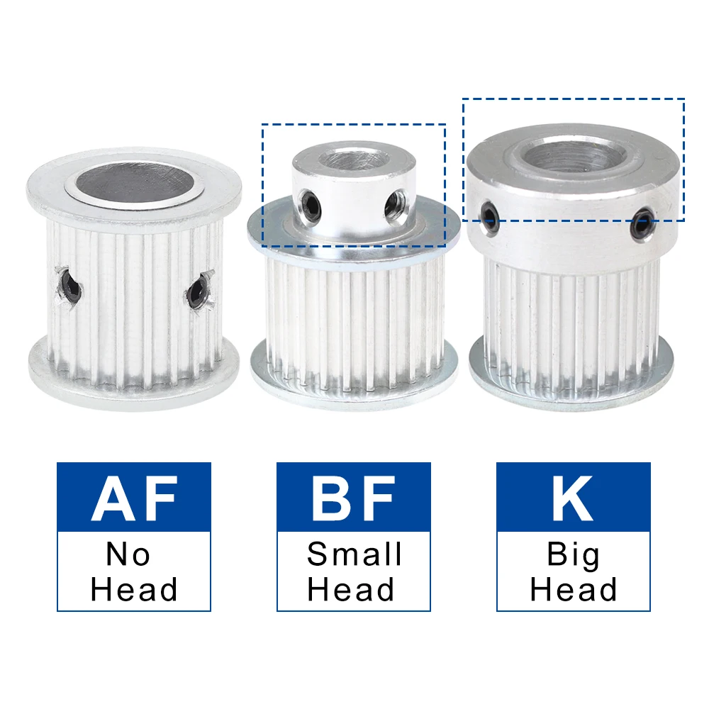 3M 45T 46T سبيكة بكرة BF شكل الملعب 3 مللي متر بكرة عجلة حزام عرض 6/10/15 مللي متر تتحمل 6/8/10/12/14/15/16/17/19/20 مللي متر لجزء المحرك #3