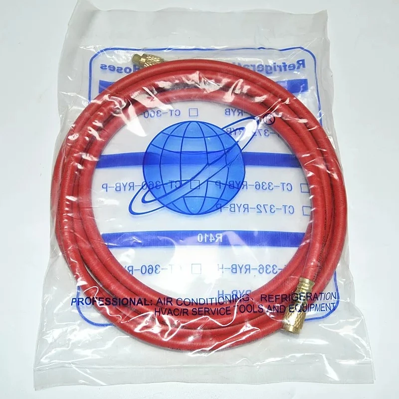 Custom Length 3m/5m/10m High Pressure AC Refrigerant Hose – R410A Vacuum & Charging Hose for HVAC Manifold Gauge Set view 4