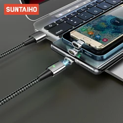 Suntaihoハイエンド磁気データケーブル3Aタイプc充電器ティポ用のマイクロusb c xiaomi mi 10 iphone 13pro急速充電