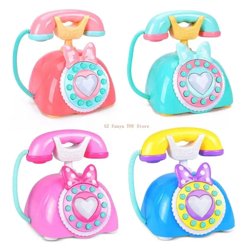 

96GC Girls Interactive Toy Phone Текстура пластика подходит для раннего образования