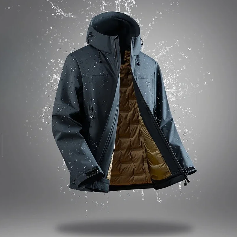 New White Duck Down Coat Men Waterproof Windproof Warm Down Jacket 2025 Winter Padded Jacket Thick High-quality Parkas Clothing