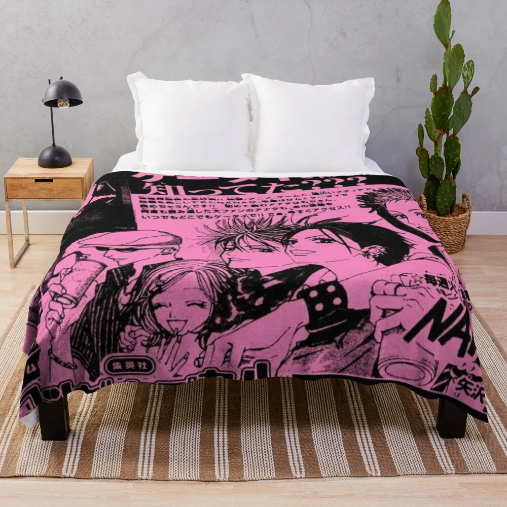 nana anime Inspired Anime Masterpiece Throw Blanket Soft Plush Plaid Sofa Quilt Blankets For Bed Bed linens Blankets