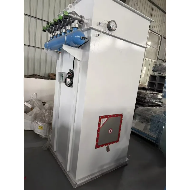 New Pulse Bag Dust Collector Feed Mill Industrial Powder Filtration High Alloy Material Electric Engine 200/220/400V High