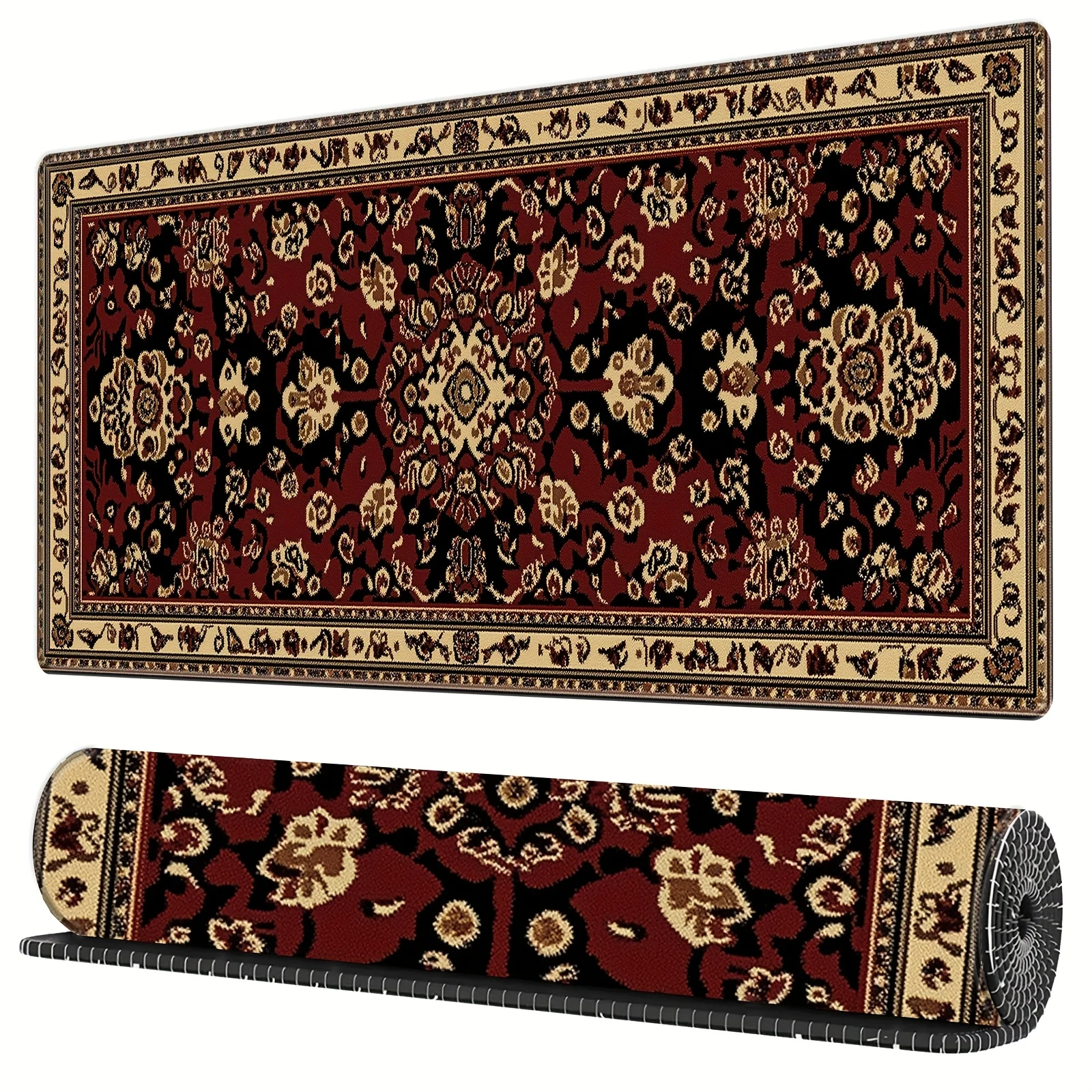 Brown vintage Persian pattern large Mouse Pad Desk Mat Gaming mats pc accessories keyboard mouse pads Office carpet tapis souris