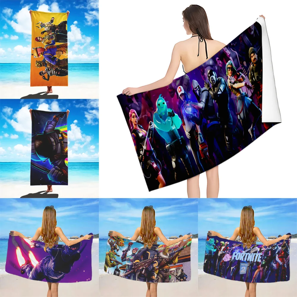 Hot Game Design- Beach Towel Microfiber Sand Free Quick Dry Soft Sandproof Pool Towels Gift for F-FORTNITES Women Travel Shower