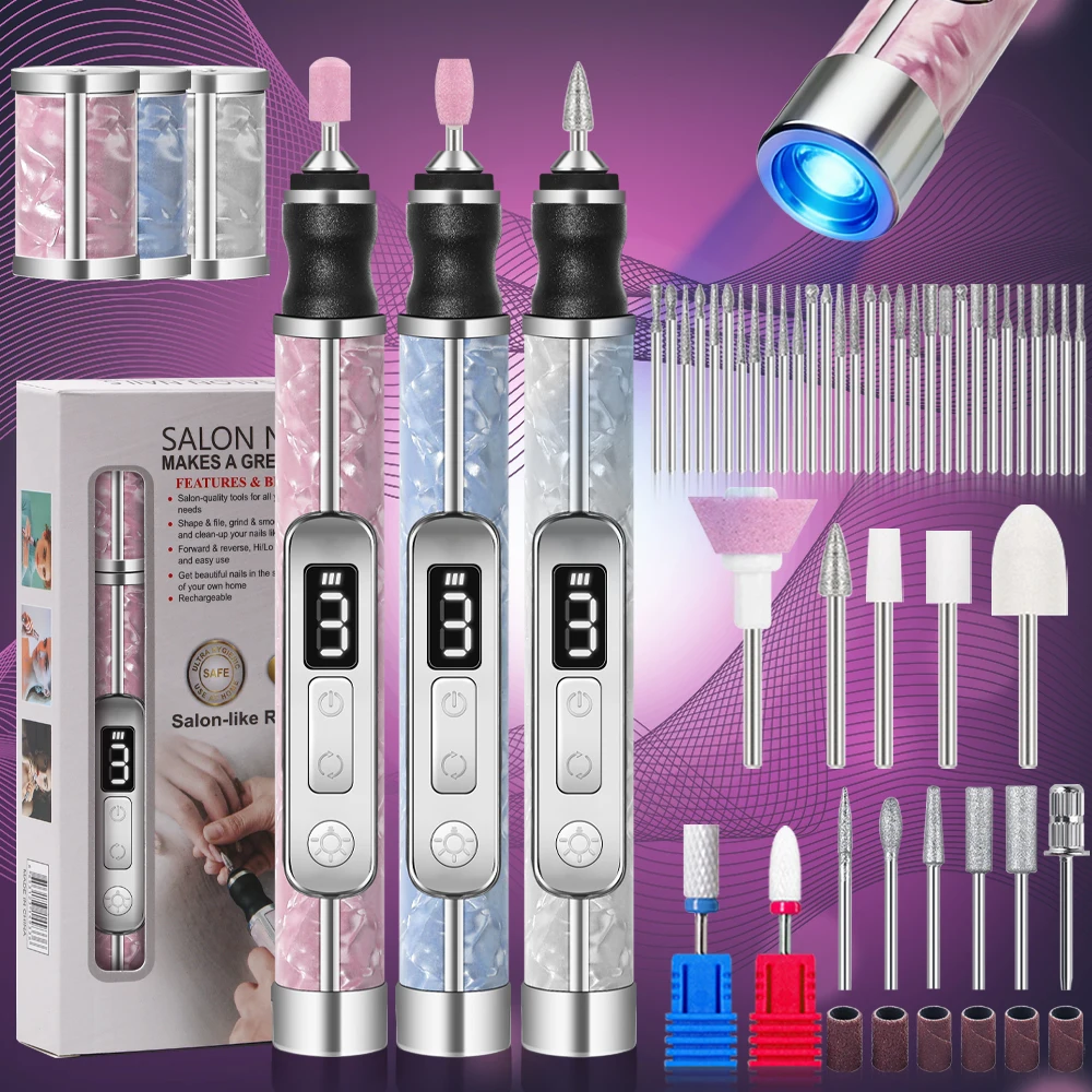 

Набор YIKOOLIN 2-в-1: пилка для ногтей и лампа для сушки для домашнего использования и профессиональных маникюрных салонов - инструмент для обработки и сушки ногтей