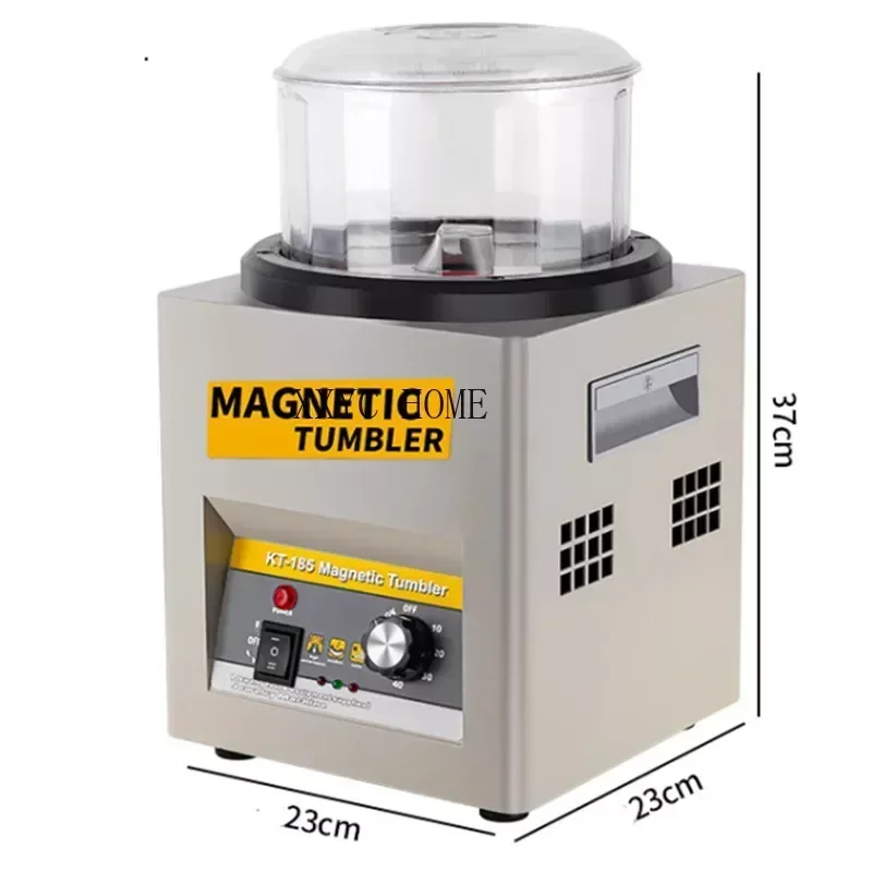 

KT-185 Magnetic Tumbler Jewelry Polisher Metal Finisher Finishing Machine 110V/220V Gold Precision Parts Polisher