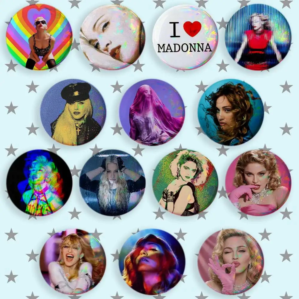 M-Madonna Confessions I Feel So Free Brooches Cartoon Badge Pins Backpack Hat Accessories Friend Gift