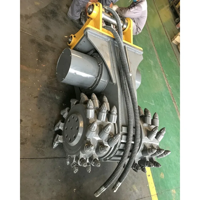 Hydraulic Drum Cutter Mini Compact Milling Machine Roadwork Landscaping Boring Cutting Digging Pavement Tunnel Construction Tool