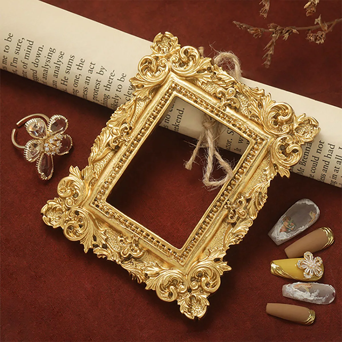 Nail Art Display Photo Frame Shooting Props Nail Polish Handheld Decoration Nail Enhancement Photography Background Accessories