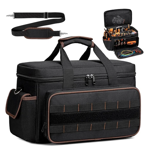 DGEV Bolsa de herramientas, organizador de bolsa de herramientas, bolsa de herramientas para electricista, bolsa de herramientas, carrito de herramientas, bolsas de herramientas para electricistas