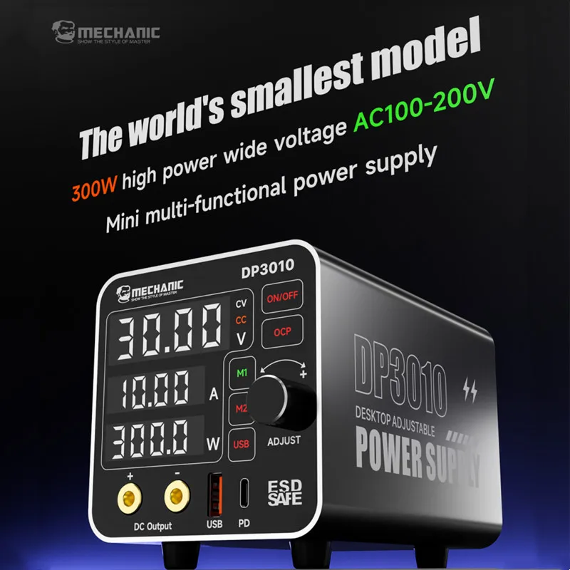 MECHANIC DP3010 300 Вт мощная электростанция с широким напряжением для ноутбуков мобильных телефонов переносной инструмент для быстрой зарядки