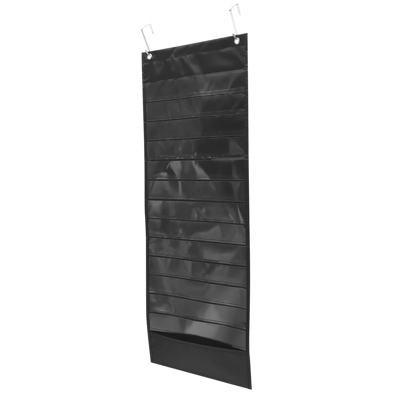

Premium Oxford Cloth Over The Door Hanging Bag S Black Multi-Layer Organizer for Files Books Magazines Home Office School