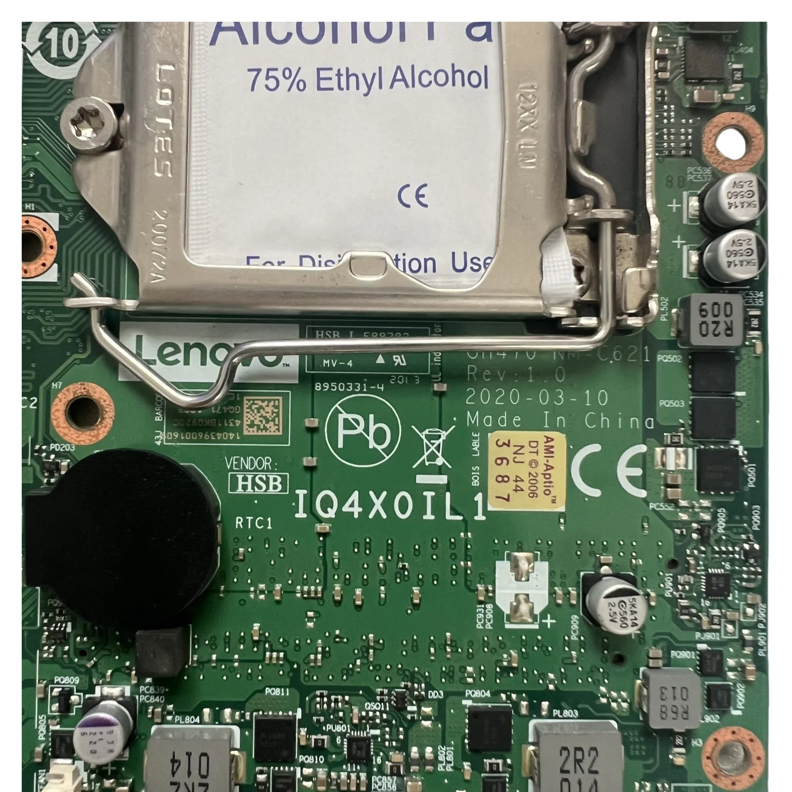 Para lenovo thinkcentre m80q desktop placa-mãe lga 1200 iq4x0il1 NM-C621 5b20u54371 q470 original 100% testado navio rápido