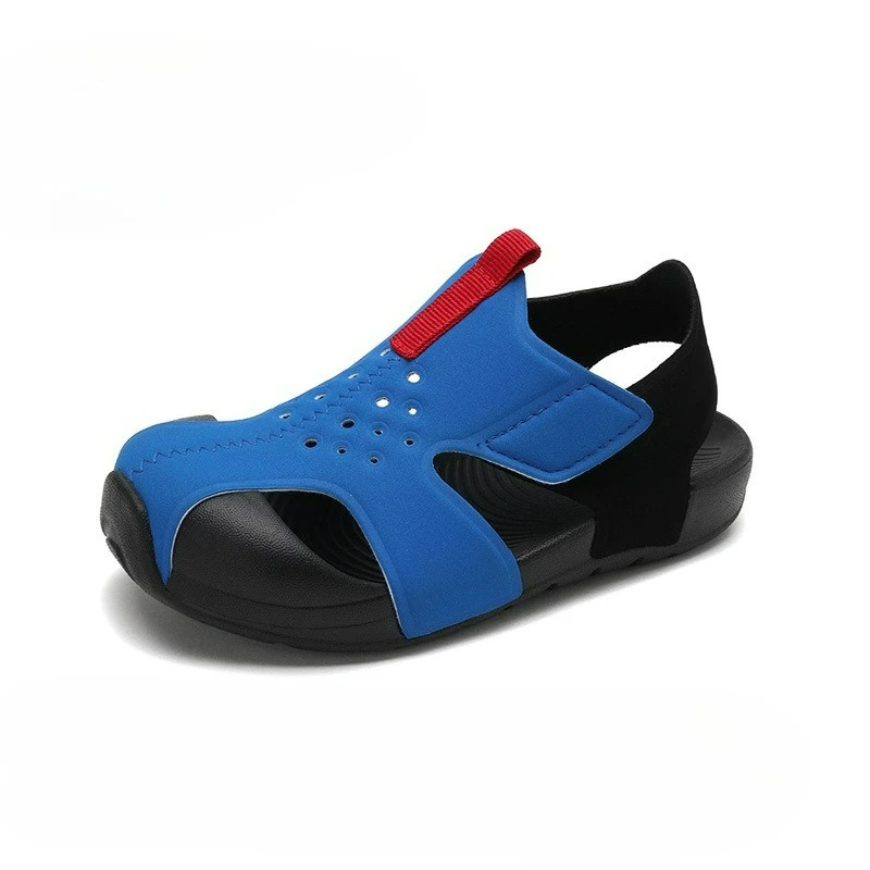 

Быстросохнущие детские аквашузы для мальчиков, летние пляжные сандалии, однотонные, с мягкой подошвой, нескользящие