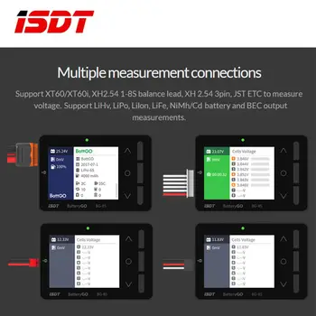 ISDT BattGo BG-8S Smart Battery Checker Balancer Ricevitore Tester Segnale 2.4 IPS LCD Supporto USB Multi Lingua Ricarica Rapida 12 best sales bg 8s - №6